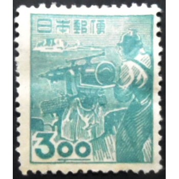 Selo postal do Japão de 1949 Whaling