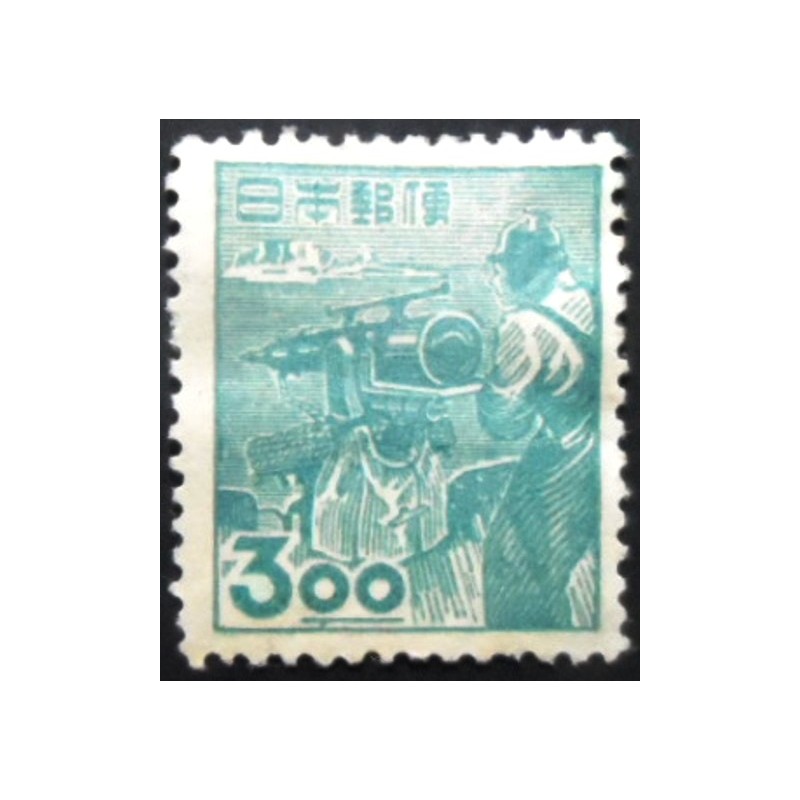 Selo postal do Japão de 1949 Whaling