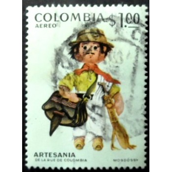 Imagem similar à do selo postal da Colômbia de 1972 Vendor U