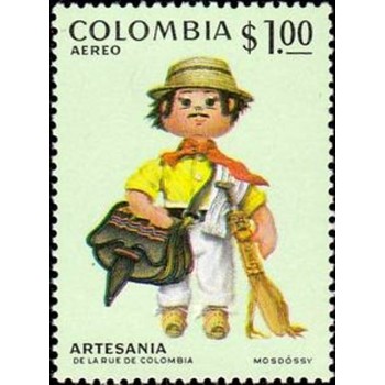 Imagem similar à do selo postal da Colômbia de 1972 Vendor N