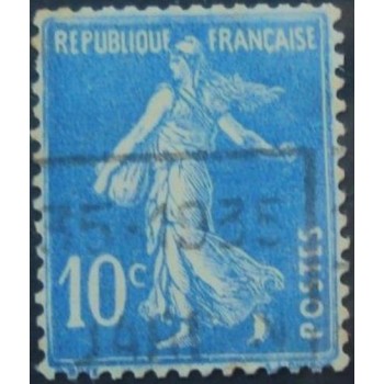 Selo postal da França de 1932 Cameo Sower 10 U
