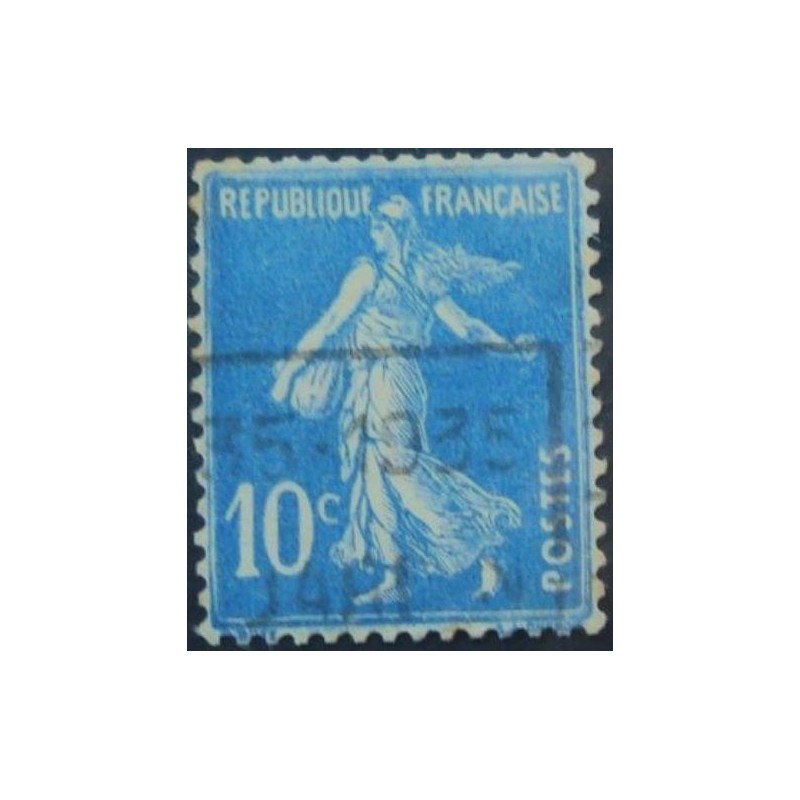 Selo postal da França de 1932 Cameo Sower 10 U