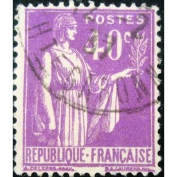 Imagem similar à do selo postal da França de 1933 Type Peace (type II) 40