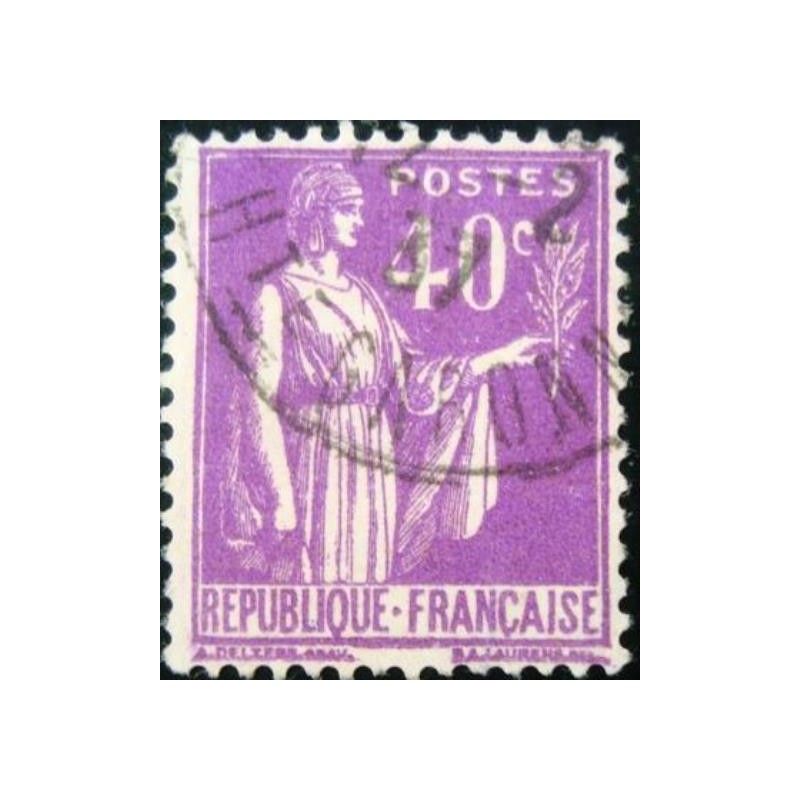 Imagem similar à do selo postal da França de 1933 Type Peace (type II) 40