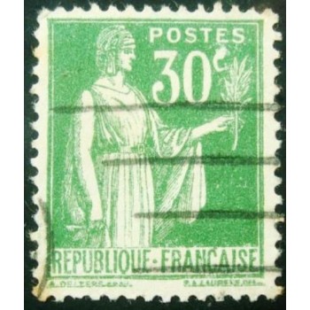 Imagem similar à do selo postal da França de 1933  - Type Peace 30