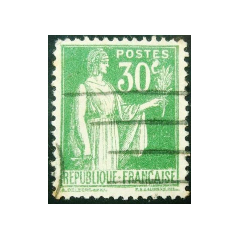 Imagem similar à do selo postal da França de 1933  - Type Peace 30