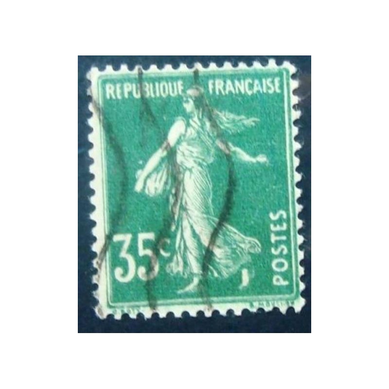 Selo postal da França de 1937 Type cameo Sower 35 U