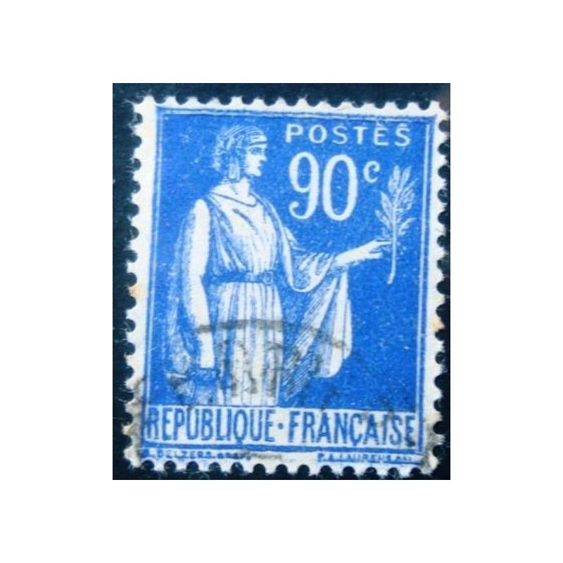 Imagem similar à do selo postal da França de 1938 Type Peace 90