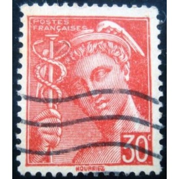 Imagem similar à do selo postal da França de 1939 Mercury 30 U