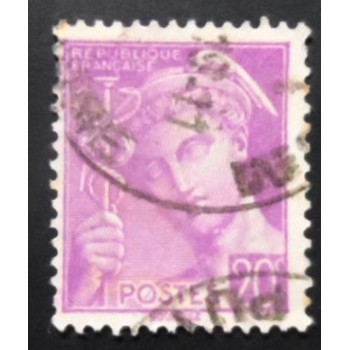 Imagem similar à do selo postal da França de 1938 Type Mercure 20