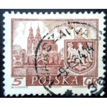 Imagem simila à do selo postal da Polônia de 1960 Gniezno