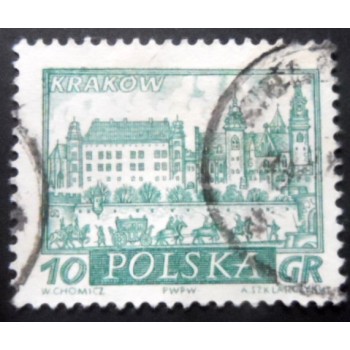 Imagem similar À do selo postal da Polônia de 1960 Cracow