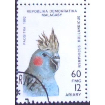Imagem do Selo postal de Madagascar de 1993 Cockatiel