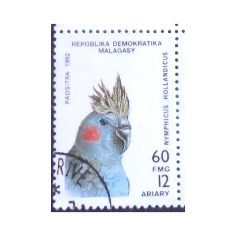 Imagem do Selo postal de Madagascar de 1993 Cockatiel