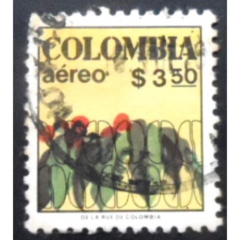 Selo postal da Colômbia de 1978 Coffee Plant And Bean 3,5