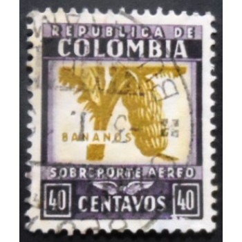 Selo postal da Colômbia de 1932 Bananos