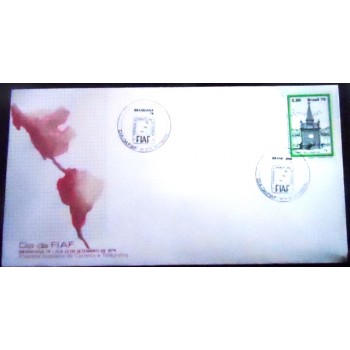 Imagem do envelope FDC de 1979 Dia da FIAF - Brasiliana 79