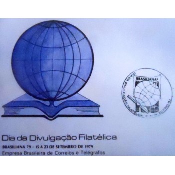 FDC de 1979 Dia da Divulgação Filatélica Brasiliana 79 - ilustração