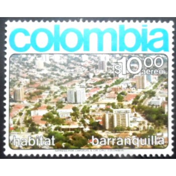 Selo postal da Colômbia de 1976 Barranquilla