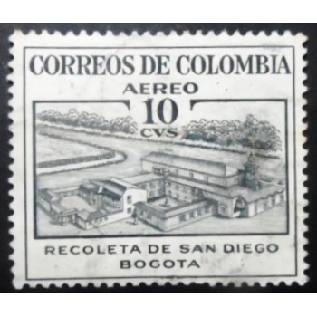 Selo postal da Colômbia de 1954 Retreat of San Diego