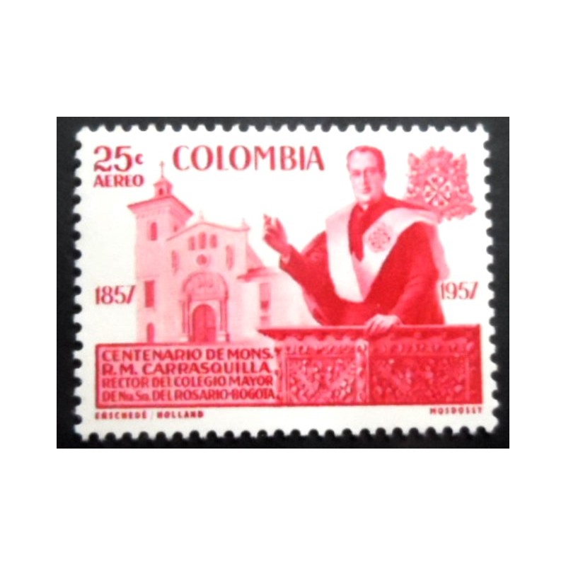 Selo postal da Colômbia de 1959 Carrasquilla