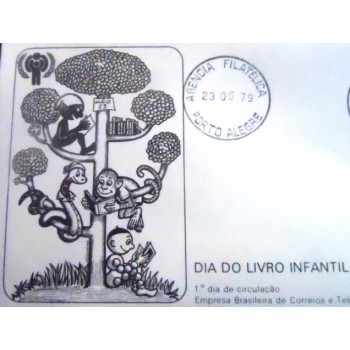 FDC Oficial de 1979 nº 174 Dia do Livro Infantil