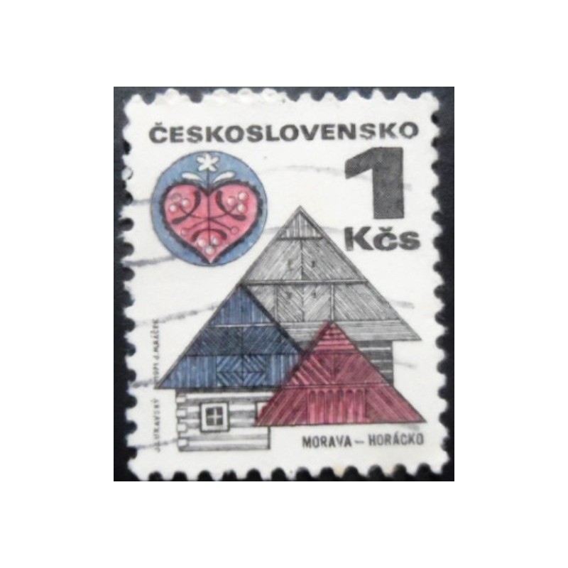 Selo postal da Tchecoslováquia de 1971 Moravia U sev