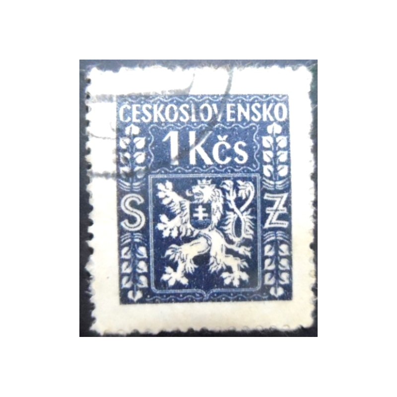 Selo postal da Tchecoslováquia de 1947 Coat of Arms 1