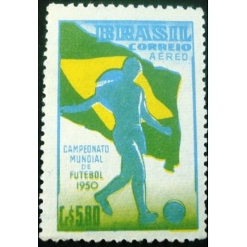 Selo postal do Brasil de 1950 Copa 1950 N