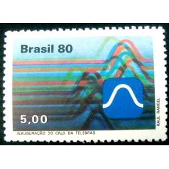 Selo postal do Brasil de 1980 - Telebrás M