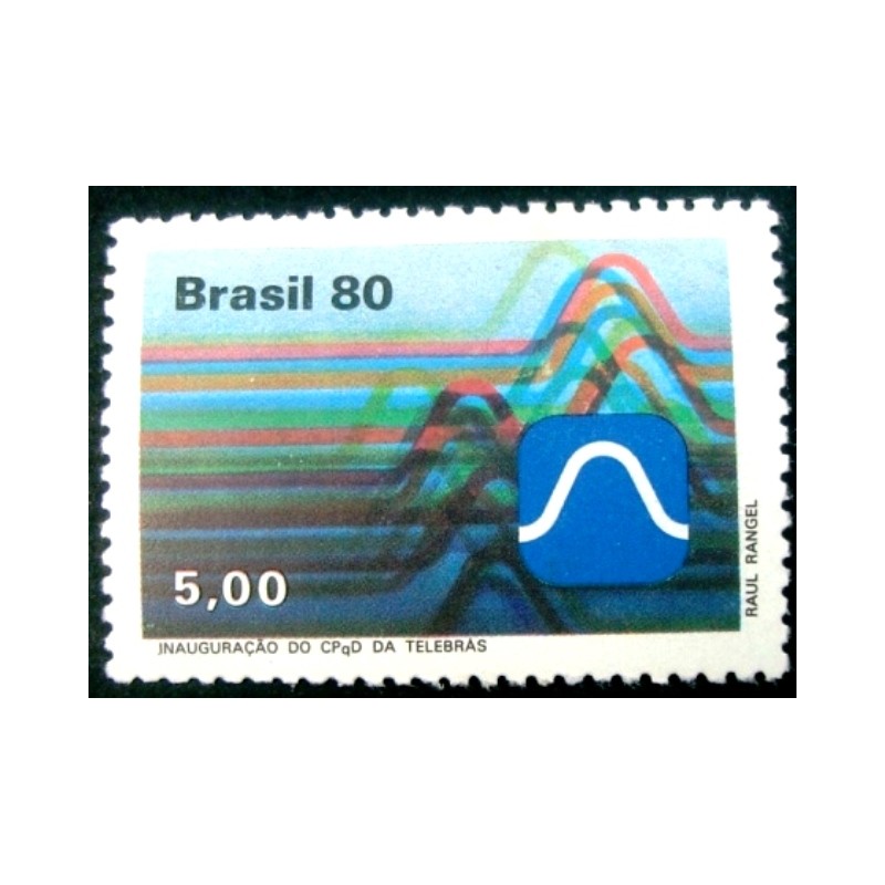 Selo postal do Brasil de 1980 - Telebrás M