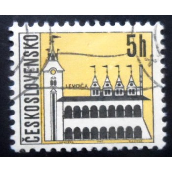 Selo postal da Tchecoslováquia de 1965 Levoča