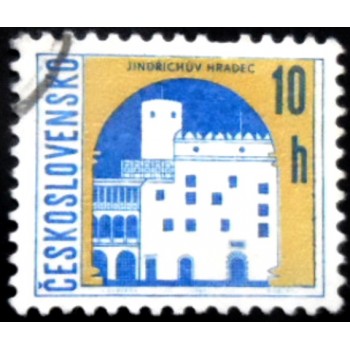 Selo postal da Tchecoslováquia de 1965 Jindřichův Hradec