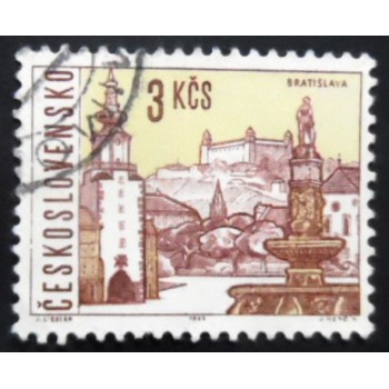 Selo postal da Tchecoslováquia de 1965 Bratislava