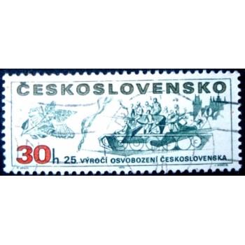 Selo da Tchecoslováquia de 1970 Liberation of Czechoslovakia U