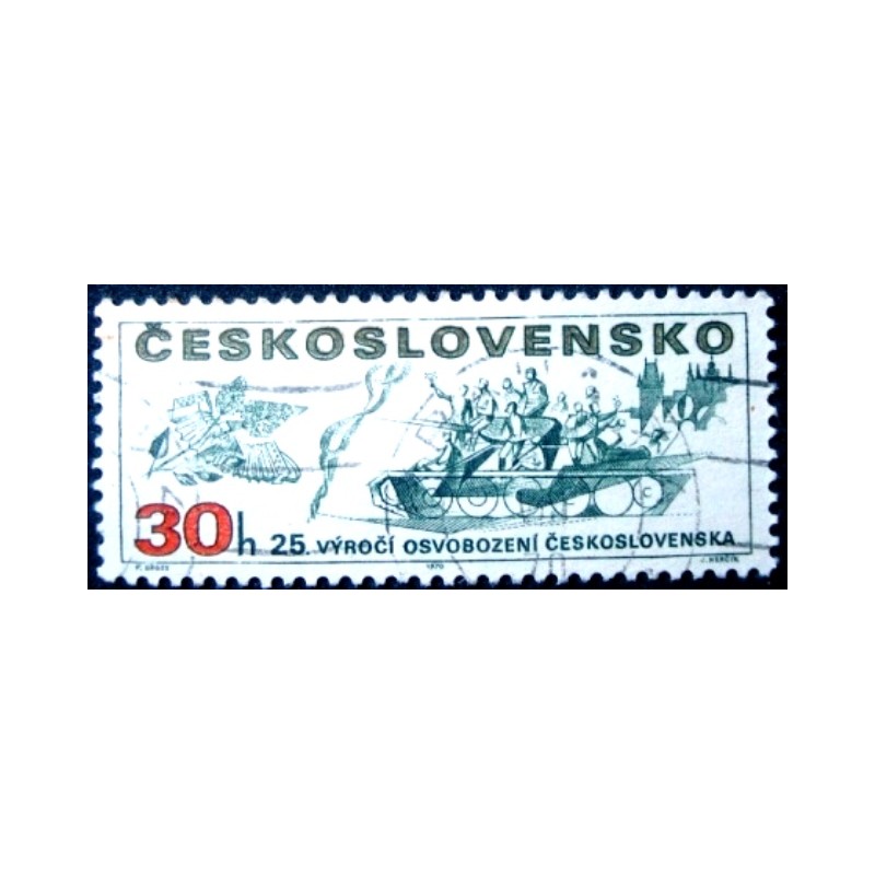 Selo da Tchecoslováquia de 1970 Liberation of Czechoslovakia U