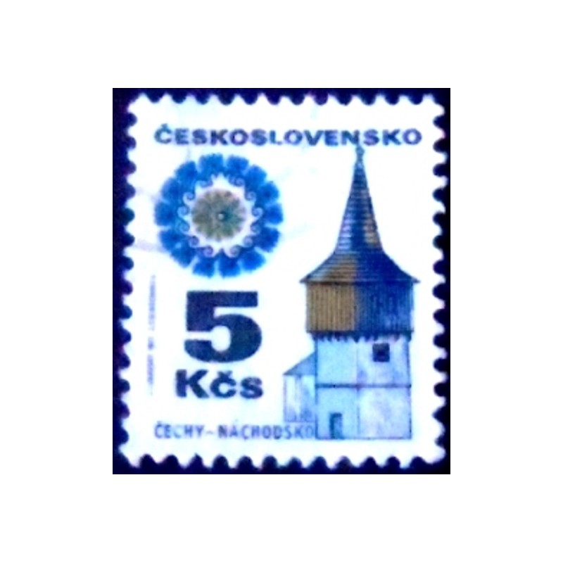 Imagem similar à do selo postal da Tchecoslováquia de 1986 Náchodsko U