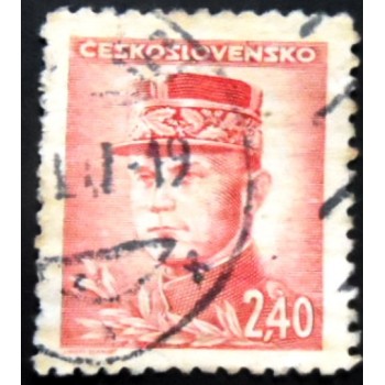 Imagem similar à do selo postal da Tchecoslováquia de 1945 Milan Rastislav Štefánik 2,40