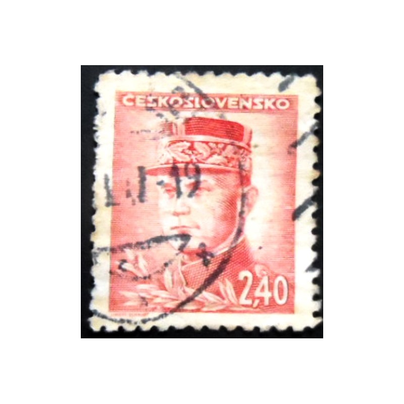 Imagem similar à do selo postal da Tchecoslováquia de 1945 Milan Rastislav Štefánik 2,40