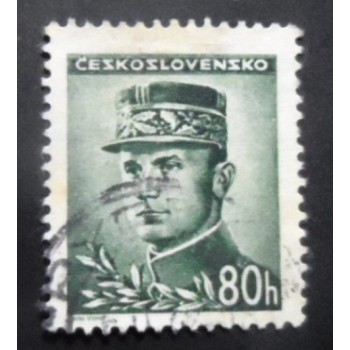 Selo postal da Tchecoslováquia de 1945 Milan Rastislav Štefánik