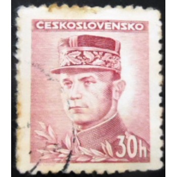 Selo postal da Tchecoslováquia d 30e 1945 Milan Rastislav Štefánik 30