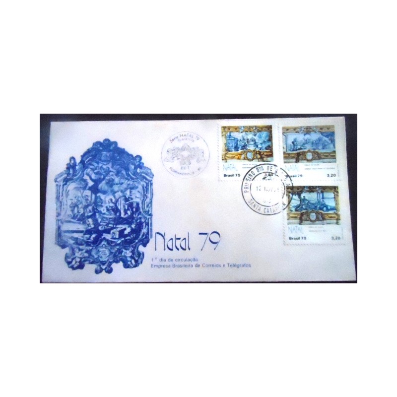 Imagem do envelope FDC Oficial Nº 189 de 1979 nº 189 Natal 79 10400