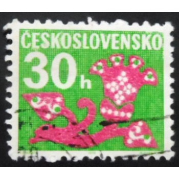 Selo postal da Tchecoslováquia de 1972 Flower Ornaments 30