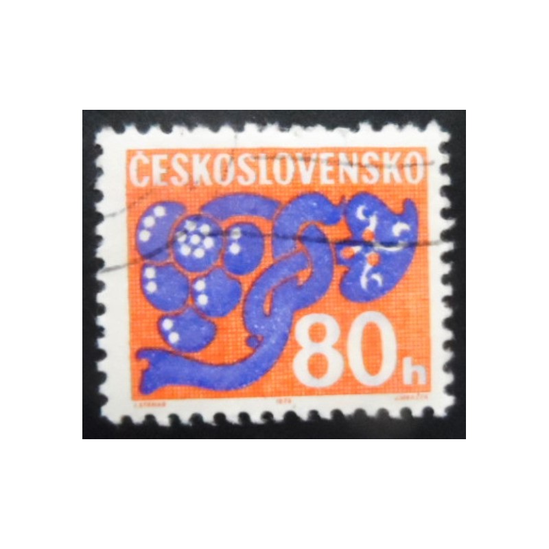 Selo postal da Tchecoslováquia de 1972 Flower Ornaments 80