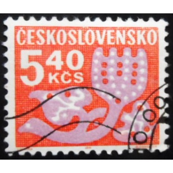 Selo postal da Tchecoslováquia de 1972 Flower Ornaments 5,40