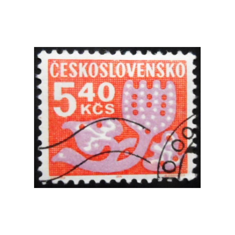 Selo postal da Tchecoslováquia de 1972 Flower Ornaments 5,40