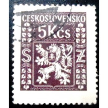 Imagem similar à do selo postal da Tchecoslováquia de 1947 Coat of Arms