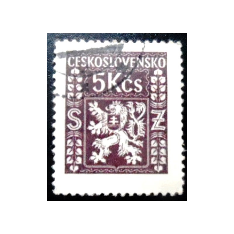 Imagem similar à do selo postal da Tchecoslováquia de 1947 Coat of Arms