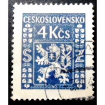 Selo postal da Tchecoslováquia de 1947 Coat of Arms