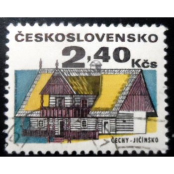 Selo postal da Tchecoslováquia de 1971 Bohemia Jičín